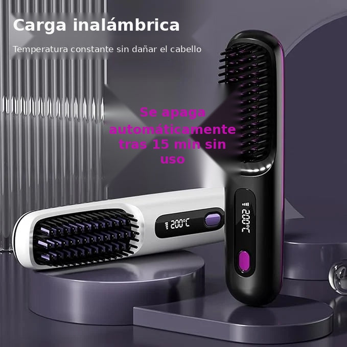 Cepillo alisador de pelo inalámbrico